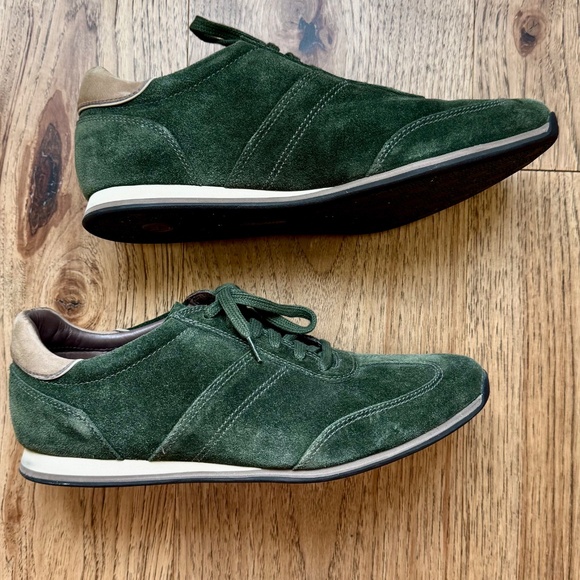 Men's Cole Haan Green Suede Bowling Style Shoes 9M Style C07824 - Picture 3 of 6